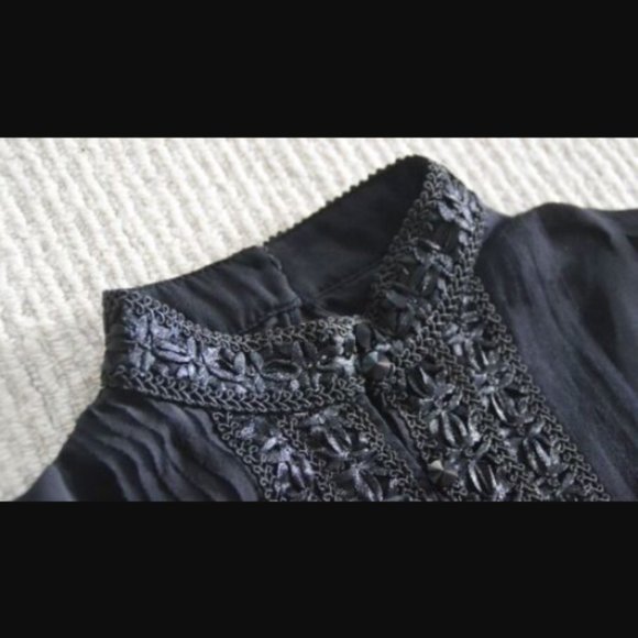 Authentic Alice & Olivia SUZE PUFF DRESS Tiered Lace Tulle Silk Dress $895.00 - Picture 7 of 16